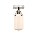 Innovations Lighting Dover 1 Light 4.5" Semi-Flush Mount 288-1C-BPN-G311