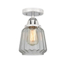 Innovations Lighting Chatham 1 Light 6" Semi-Flush Mount 288-1C-PC-G142-LED