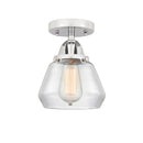Innovations Lighting Fulton 1 Light 6.75" Semi-Flush Mount 288-1C-PC-G172