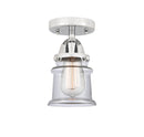 Innovations Lighting Small Canton 1 Light 5.25" Semi-Flush Mount 288-1C-PC-G182S-LED