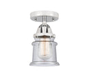 Innovations Lighting Small Canton 1 Light 5.25" Semi-Flush Mount 288-1C-PC-G184S-LED