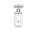 Innovations Lighting Dover 1 Light 4.5" Semi-Flush Mount 288-1C-PC-G312