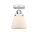 Innovations Lighting Small Cone 1 Light 6.25" Semi-Flush Mount 288-1C-PC-G61-LED