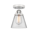 Innovations Lighting Small Cone 1 Light 6.25" Semi-Flush Mount 288-1C-PC-G62