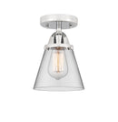 Innovations Lighting Small Cone 1 Light 6.25" Semi-Flush Mount 288-1C-PC-G62-LED