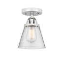 Innovations Lighting Small Cone 1 Light 6.25" Semi-Flush Mount 288-1C-PC-G64-LED