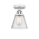 Innovations Lighting Small Cone 1 Light 6.25" Semi-Flush Mount 288-1C-PC-G64