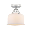 Innovations Lighting Large Bell 1 Light 8" Semi-Flush Mount 288-1C-PC-G71-LED