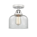 Innovations Lighting Large Bell 1 Light 8" Semi-Flush Mount 288-1C-PC-G72