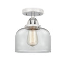 Innovations Lighting Large Bell 1 Light 8" Semi-Flush Mount 288-1C-PC-G72-LED
