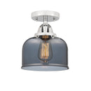 Innovations Lighting Large Bell 1 Light 8" Semi-Flush Mount 288-1C-PC-G73