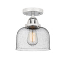 Innovations Lighting Large Bell 1 Light 8" Semi-Flush Mount 288-1C-PC-G74