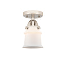 Innovations Lighting Small Canton 1 Light 5.25" Semi-Flush Mount 288-1C-PN-G181S
