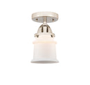 Innovations Lighting Small Canton 1 Light 5.25" Semi-Flush Mount 288-1C-PN-G181S-LED