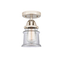Innovations Lighting Small Canton 1 Light 5.25" Semi-Flush Mount 288-1C-PN-G182S