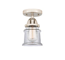 Innovations Lighting Small Canton 1 Light 5.25" Semi-Flush Mount 288-1C-PN-G182S-LED