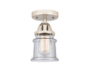 Innovations Lighting Small Canton 1 Light 5.25" Semi-Flush Mount 288-1C-PN-G184S-LED