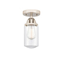Innovations Lighting Dover 1 Light 4.5" Semi-Flush Mount 288-1C-PN-G312