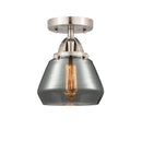 Innovations Lighting Fulton 1 Light 6.75" Semi-Flush Mount 288-1C-SN-G173-LED