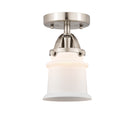 Innovations Lighting Small Canton 1 Light 5.25" Semi-Flush Mount 288-1C-SN-G181S