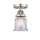 Innovations Lighting Small Canton 1 Light 5.25" Semi-Flush Mount 288-1C-SN-G182S