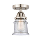 Innovations Lighting Small Canton 1 Light 5.25" Semi-Flush Mount 288-1C-SN-G184S-LED