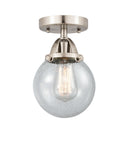 Innovations Lighting Beacon 1 Light 6" Semi-Flush Mount 288-1C-SN-G204-6-LED