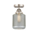 Innovations Lighting Stanton 1 Light 6" Semi-Flush Mount 288-1C-SN-G262