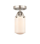 Innovations Lighting Dover 1 Light 4.5" Semi-Flush Mount 288-1C-SN-G311-LED