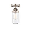 Innovations Lighting Dover 1 Light 4.5" Semi-Flush Mount 288-1C-SN-G314