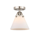 Innovations Lighting Large Cone 1 Light 7.75" Semi-Flush Mount 288-1C-SN-G41-LED