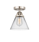 Innovations Lighting Large Cone 1 Light 7.75" Semi-Flush Mount 288-1C-SN-G42-LED