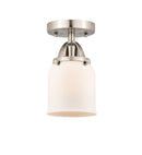 Innovations Lighting Small Bell 1 Light 5" Semi-Flush Mount 288-1C-SN-G51-LED