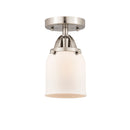 Innovations Lighting Small Bell 1 Light 5" Semi-Flush Mount 288-1C-SN-G51