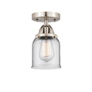 Innovations Lighting Small Bell 1 Light 5" Semi-Flush Mount 288-1C-SN-G52