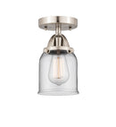 Innovations Lighting Small Bell 1 Light 5" Semi-Flush Mount 288-1C-SN-G52-LED