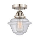 Innovations Lighting Small Oxford 1 Light 7.5" Semi-Flush Mount 288-1C-SN-G534-LED
