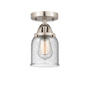 Innovations Lighting Small Bell 1 Light 5" Semi-Flush Mount 288-1C-SN-G54