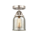 Innovations Lighting Small Bell 1 Light 5" Semi-Flush Mount 288-1C-SN-G58-LED