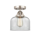 Innovations Lighting Large Bell 1 Light 8" Semi-Flush Mount 288-1C-SN-G72