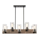 Innovations Lighting Diego 10 Light 37" Island Light 424-10CH-BK-G4454-LED