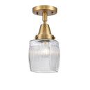 Innovations Lighting Colton 1 Light 5.5" Flush Mount 447-1C-BB-G302