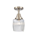 Innovations Lighting Colton 1 Light 5.5" Flush Mount 447-1C-SN-G302