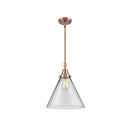 Cone Mini Pendant shown in the Antique Copper finish with a Clear shade