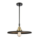 Appalachian Mini Pendant shown in the Black Antique Brass finish with a Matte Black shade