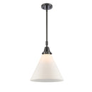Cone Mini Pendant shown in the Matte Black finish with a Matte White shade