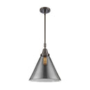 Cone Mini Pendant shown in the Oil Rubbed Bronze finish with a Plated Smoke shade