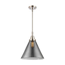 Cone Mini Pendant shown in the Polished Nickel finish with a Plated Smoke shade