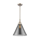 Cone Mini Pendant shown in the Brushed Satin Nickel finish with a Plated Smoke shade
