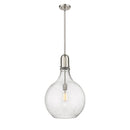 Amherst Pendant shown in the Brushed Satin Nickel finish with a Seedy shade